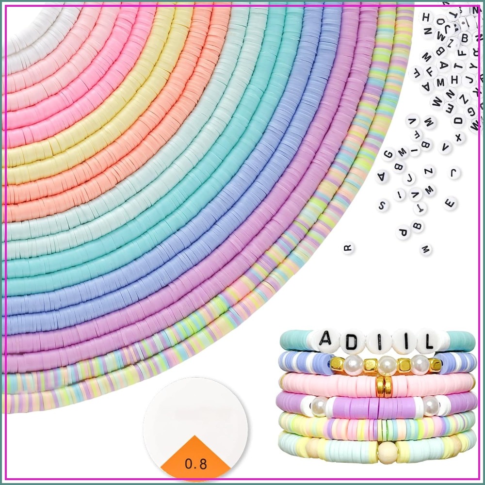 Jewelry Making In Clay - 7200pcs Clay Beads Bracelet Making Kit,