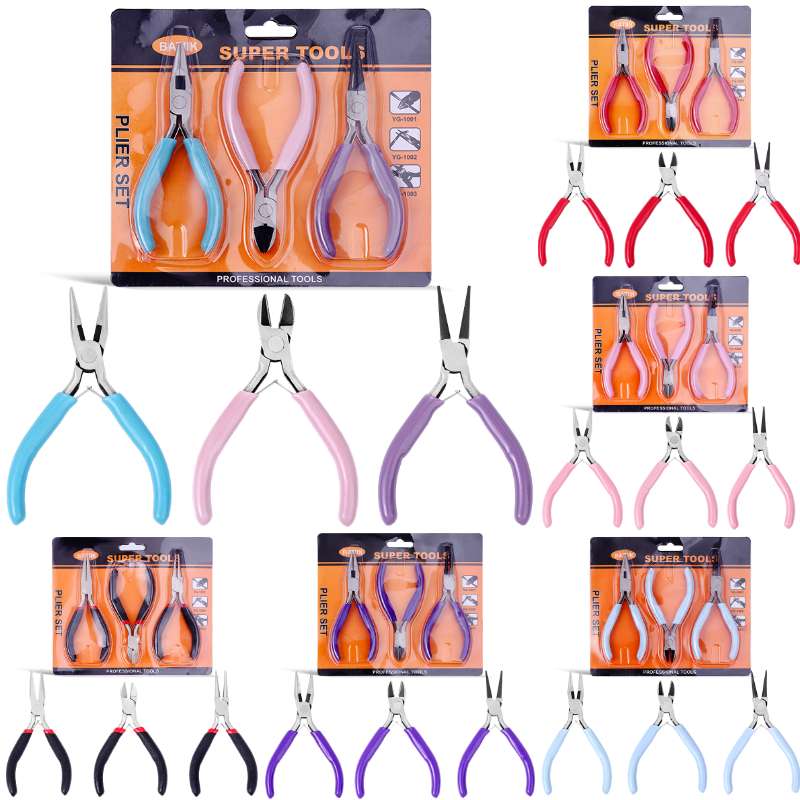 Jewelry Making Pliers Set - 3Pcs Mini Jewelry Pliers Set Includes