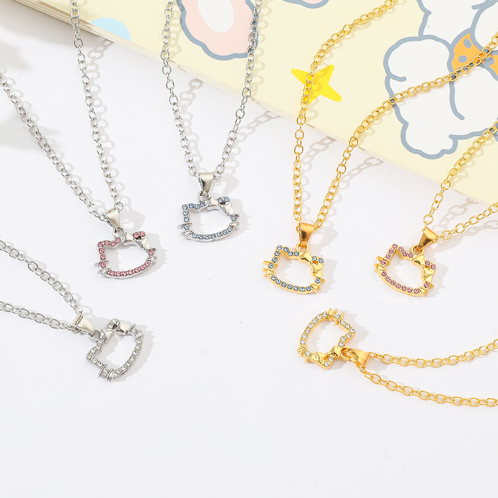 Jewelry Making Kit - 6pcs Hello Kitty Necklace Set Cartoon