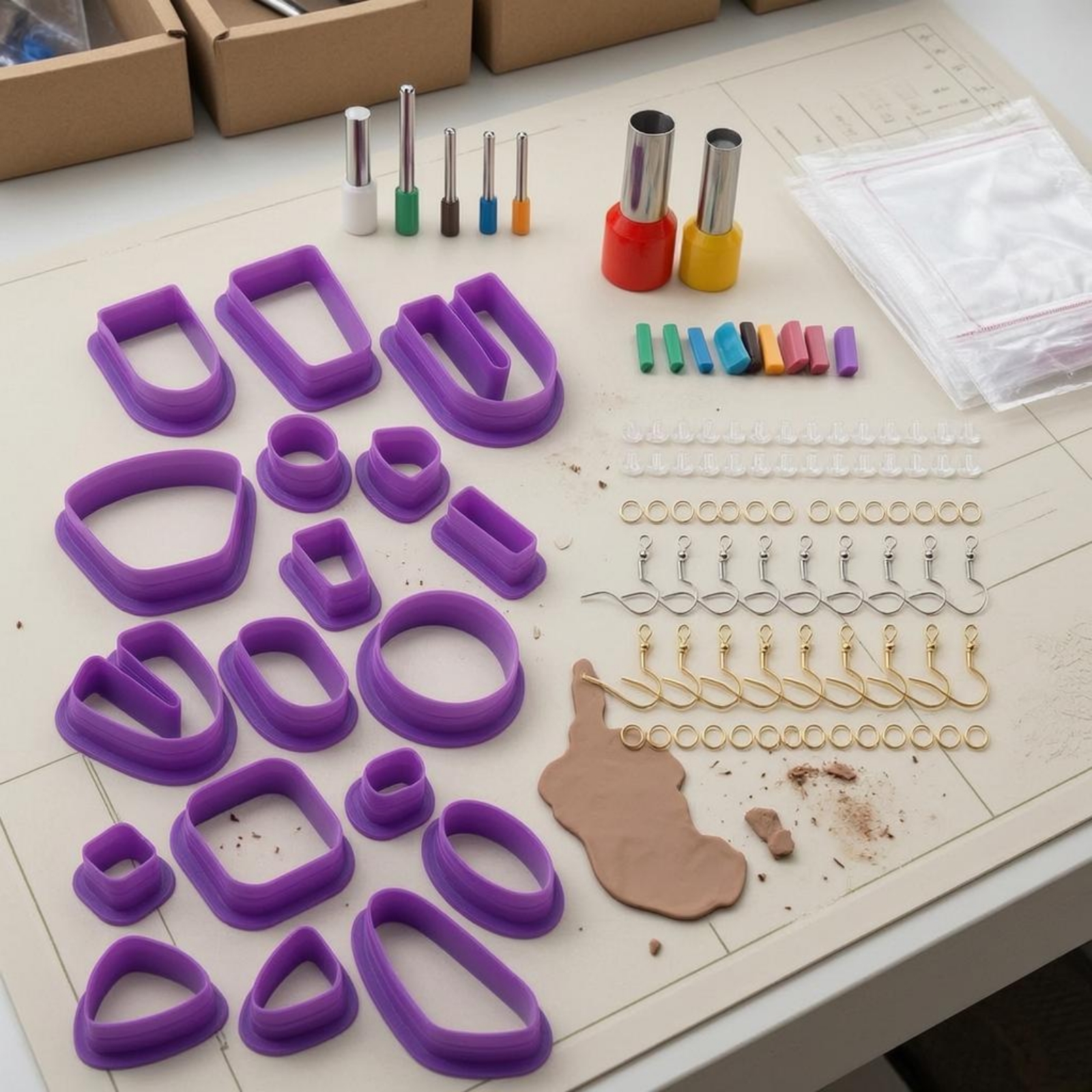 Jewelry Making In Clay - 126 Pieces Clay Crafting Tool Set