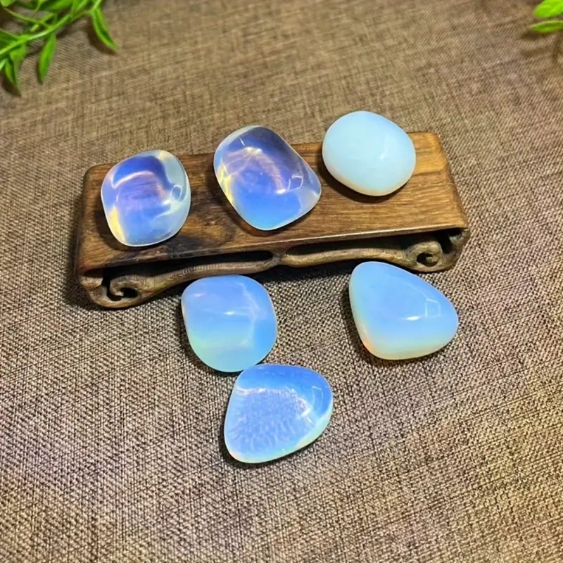 Jewelry Making Desk - 10pcs Natural Opal Stones, Quartz Crystal