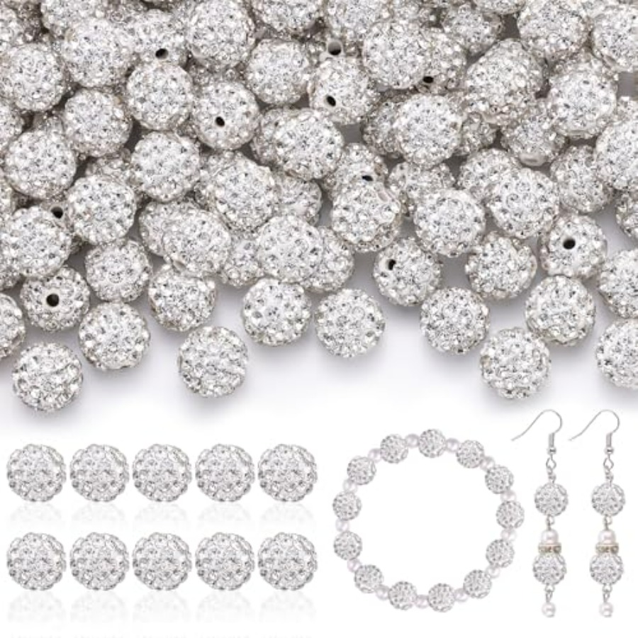 Jewelry Making In Clay - 10mm Rhinestone Beads for Jewelry Making,