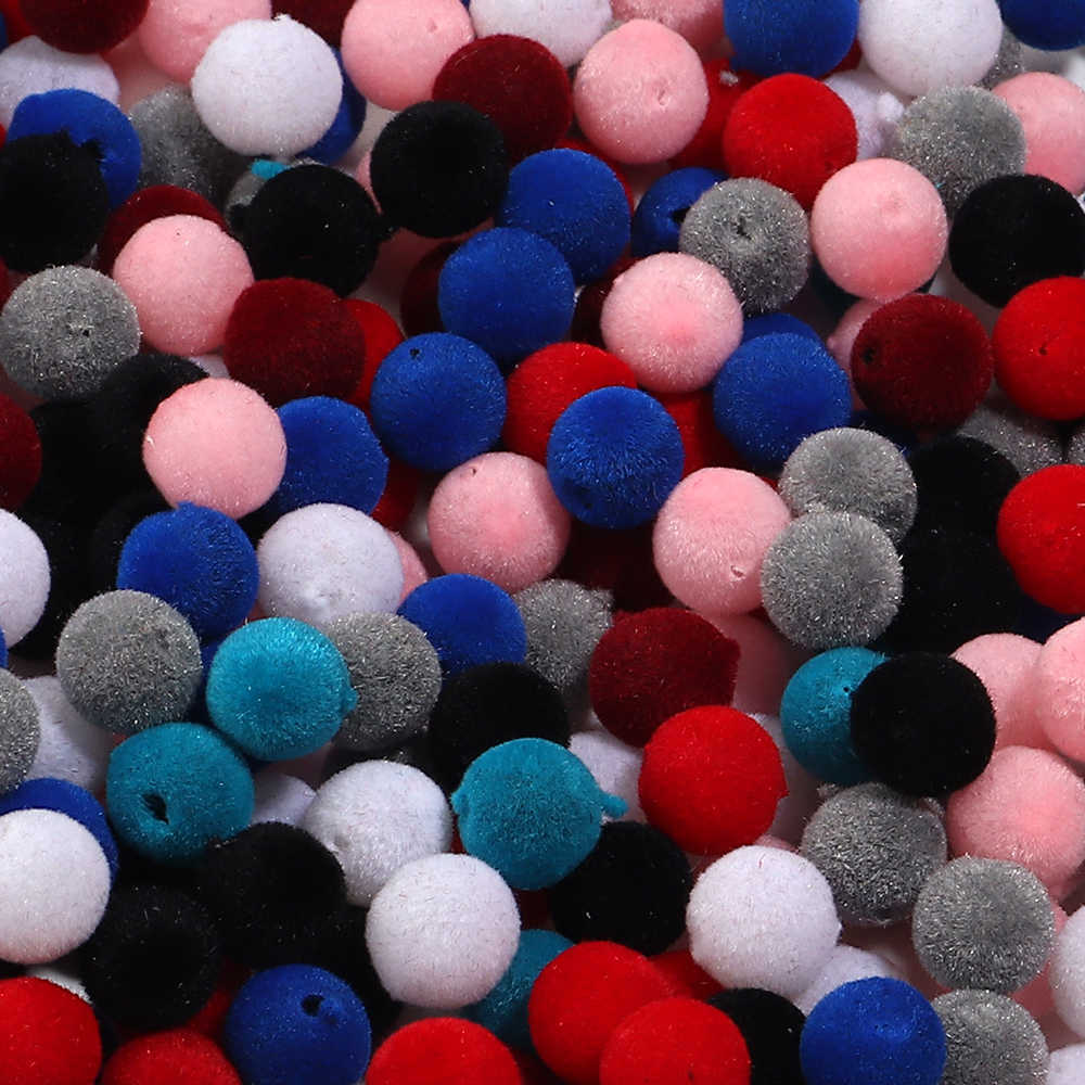Bead Mat Velvet - 500g/lot 8/10mm Velvet Resin Ball Beads