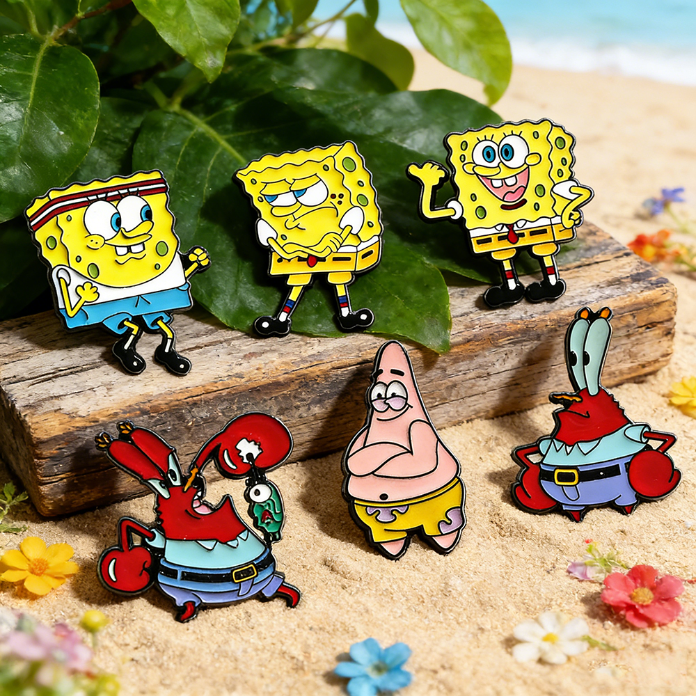 Jewelry Making Kit - 6 Pcs SpongeBob SquarePants Anime Cartoon