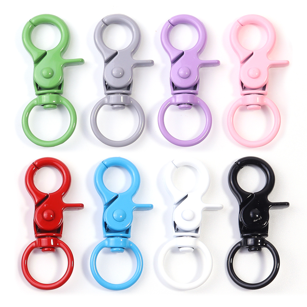 Jewelry Making Rings - 5Pcs/Lot Colorful Swivel Lobster Clasp Hooks