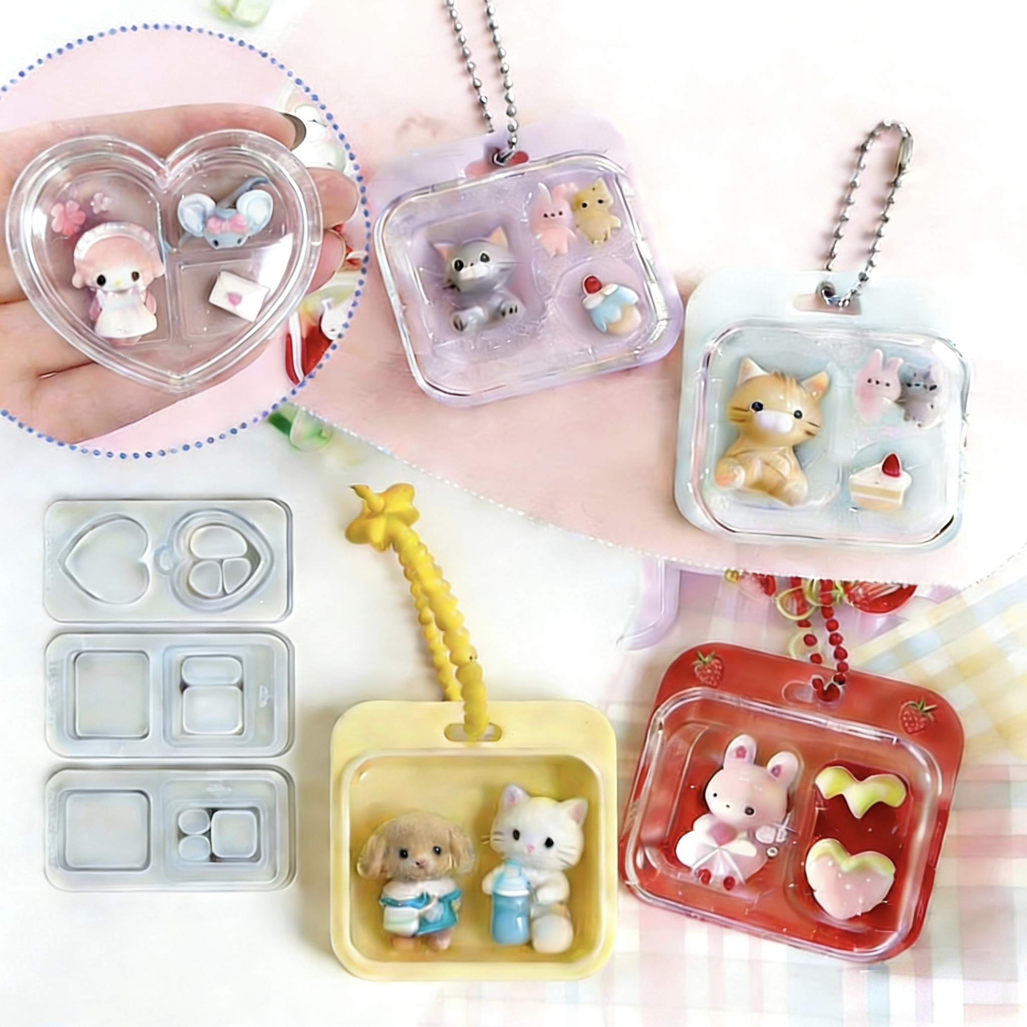 Jewelry Making Desk - DIY Silicone Epoxy Resin Mold Heart
