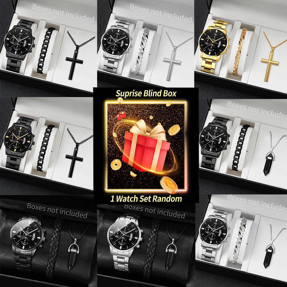 Jewelry Making Jewelry - Surprise Mystery Watch Blind Box-3PCS/Set Fashion