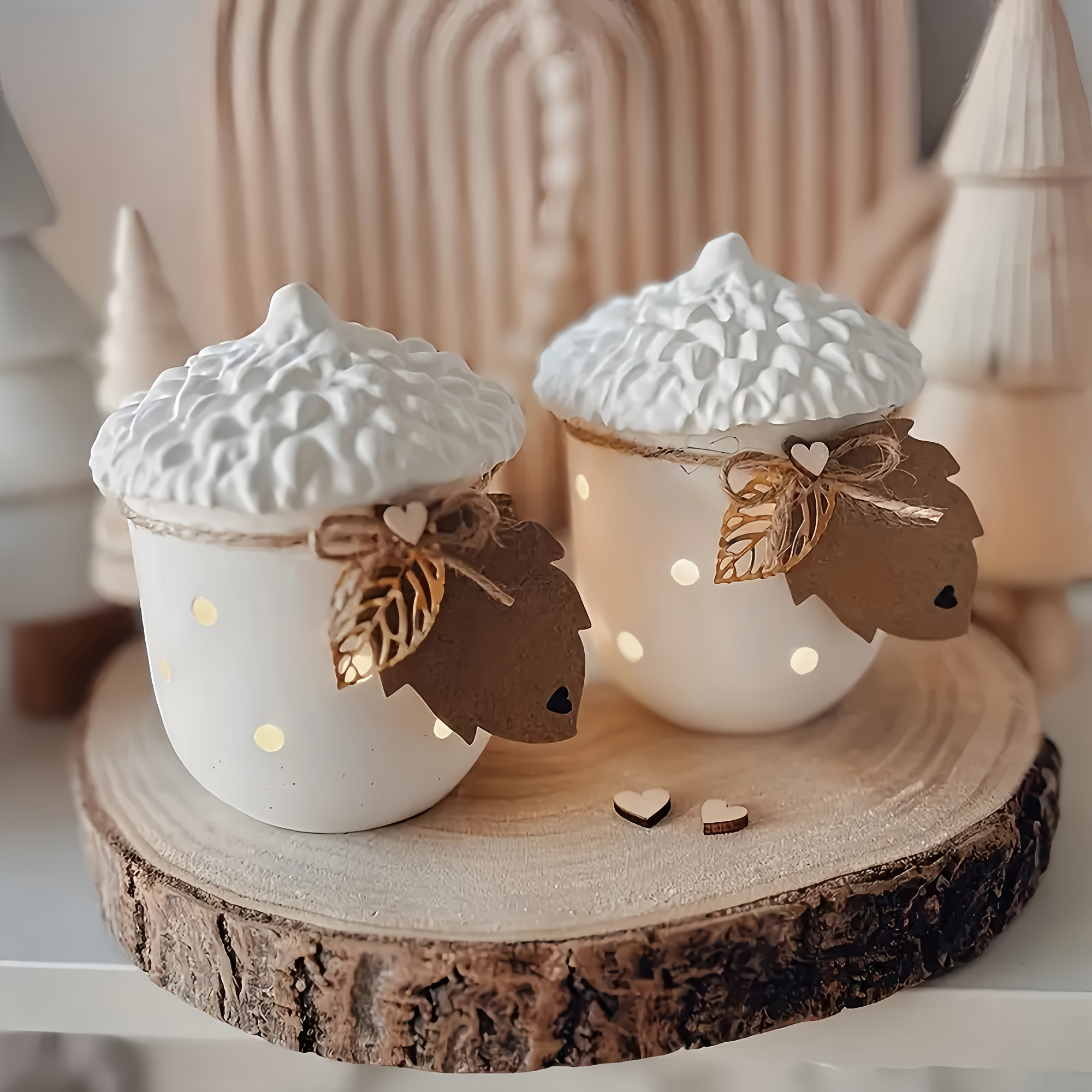 Jewelry Making In Clay - 1pc Acorn and Pinecone Jar Silicone