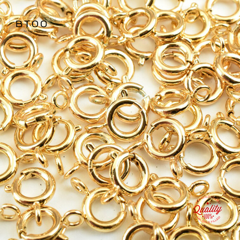 Jewelry Making Rings - 14K Gold Filled Spring Ring Clasps
