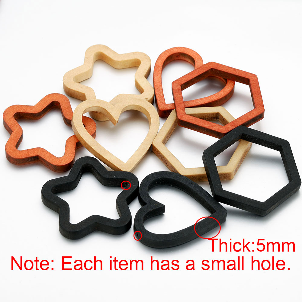 10pcs Wood Heart Square Silico – Resin Mold Jewelry recenzja i cena