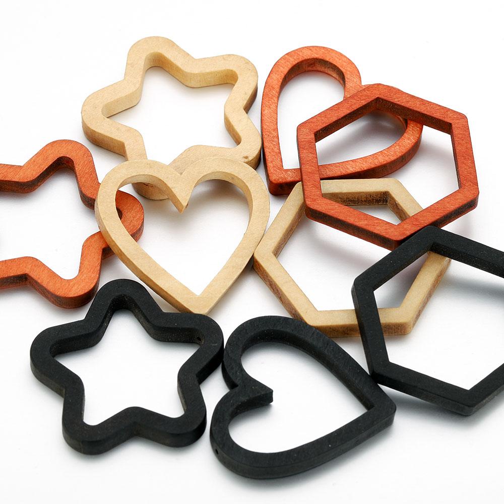 10pcs Wood Heart Square Silico – Resin Mold Jewelry recenzja i cena