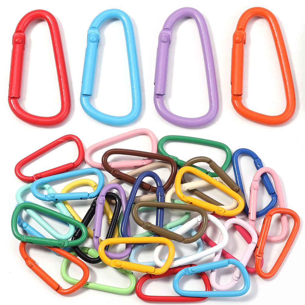 10pcs Colorful Carabiner Clip  – Jewelry Making Rings recenzja i cena