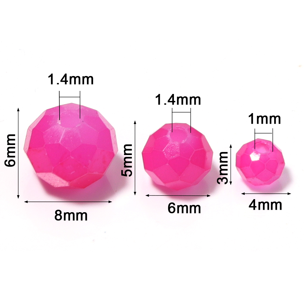 100-200pcs/lot 4/6/8mm Pink Bl – Jewelry Making Beginners recenzja i cena