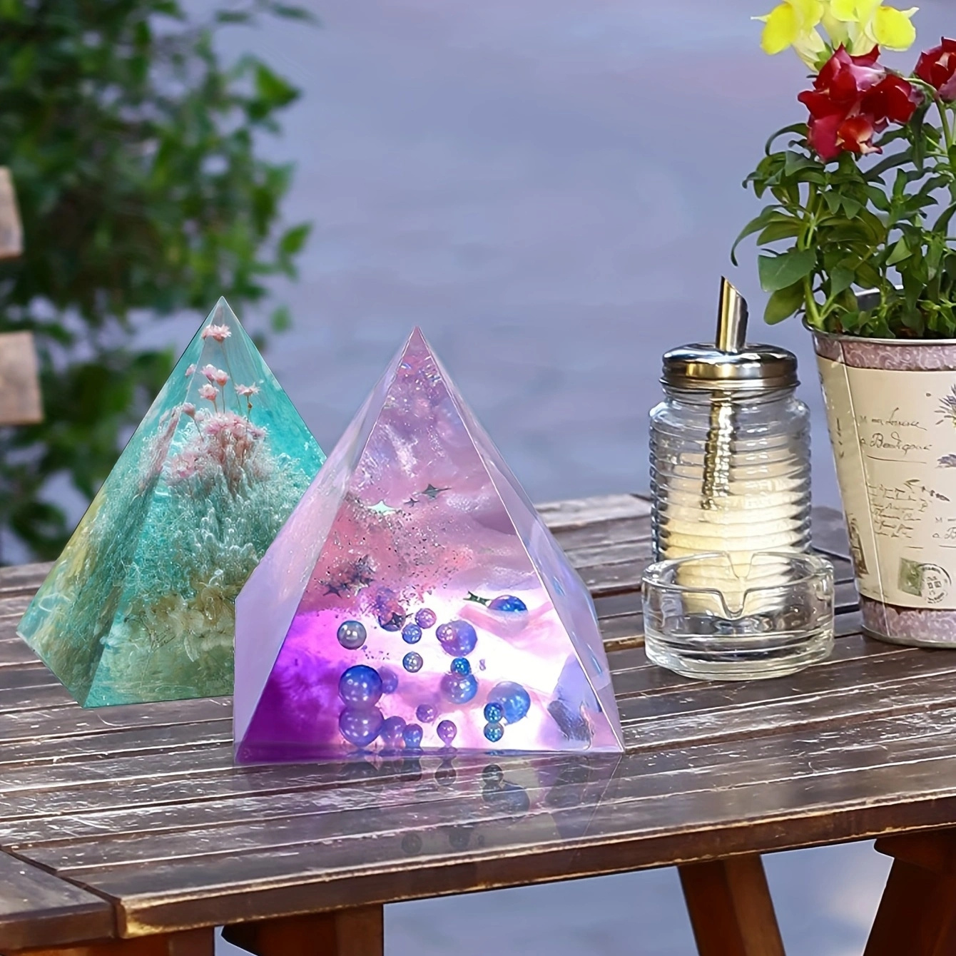 5pc- Pyramid resin molds of va – Resin Mold Jewelry recenzja i cena