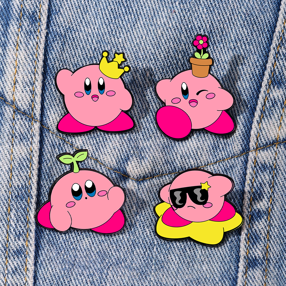 4pcs Kirby Enamel Lapel Pins S – Jewelry Making Kit recenzja i cena