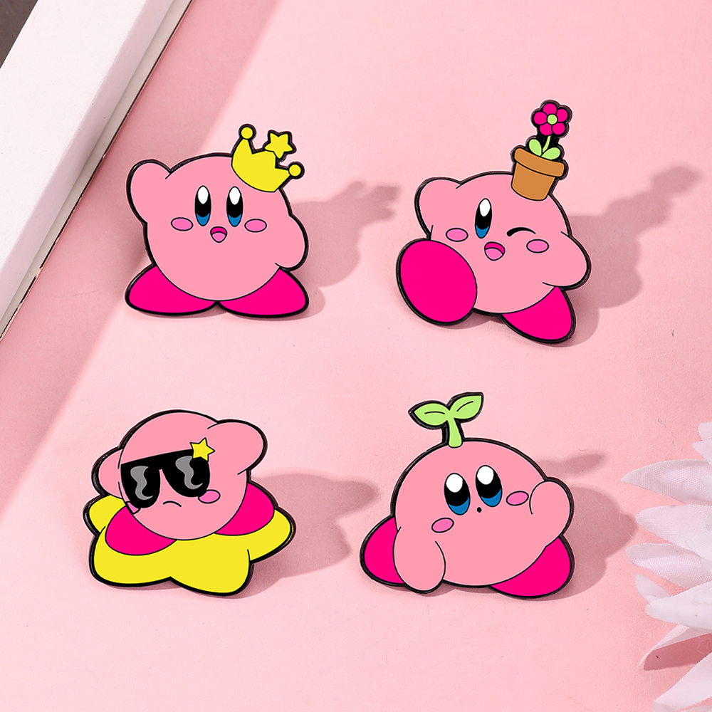 4pcs Kirby Enamel Lapel Pins S – Jewelry Making Kit recenzja i cena