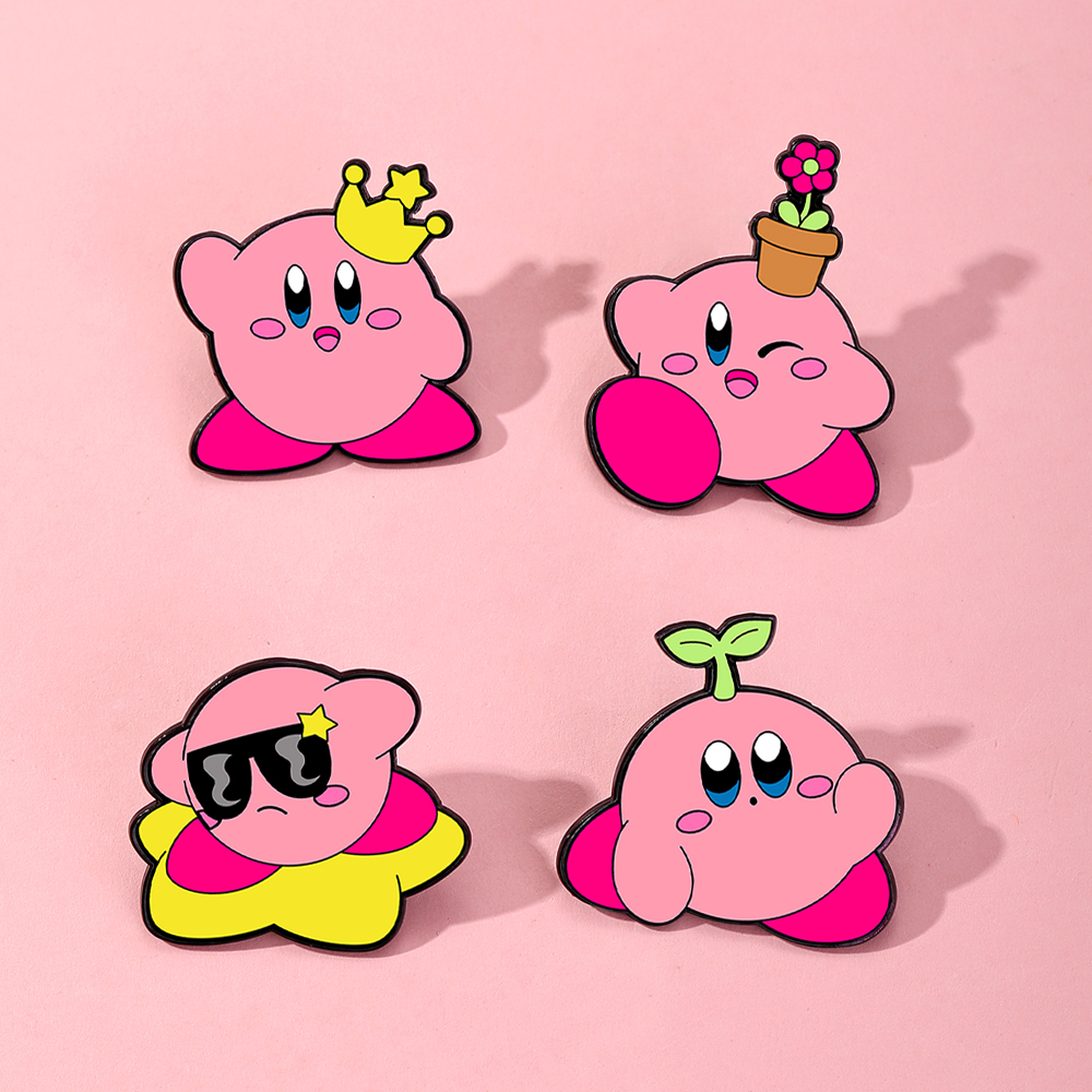 4pcs Kirby Enamel Lapel Pins S – Jewelry Making Kit recenzja i cena