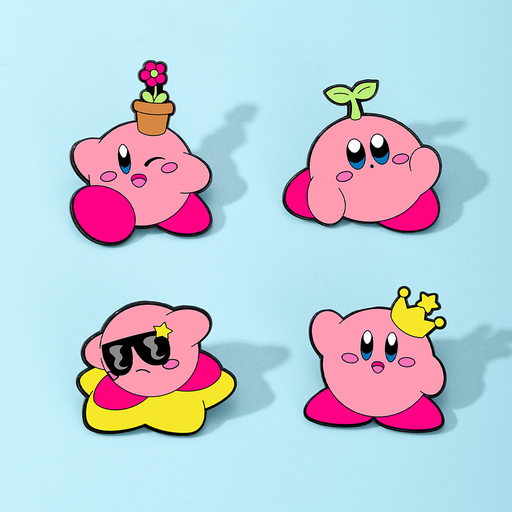 4pcs Kirby Enamel Lapel Pins S – Jewelry Making Kit recenzja i cena