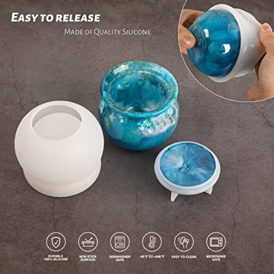 Jar Silicone Molds, Jar Resin  – Resin Mold Jewelry recenzja i cena