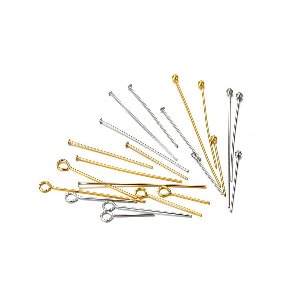 100/50pcs Stainless Steel Eye  – Jewelry Making Head Pins recenzja i cena