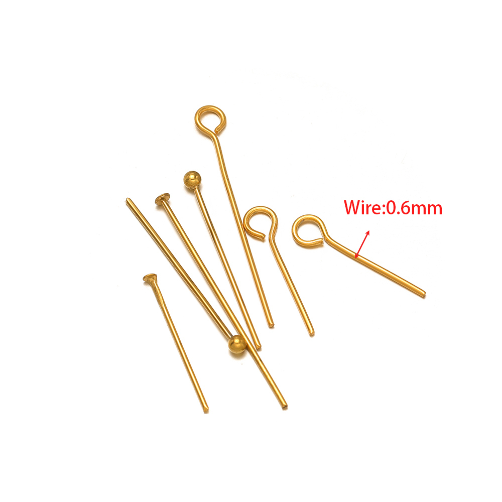 100/50pcs Stainless Steel Eye  – Jewelry Making Head Pins recenzja i cena