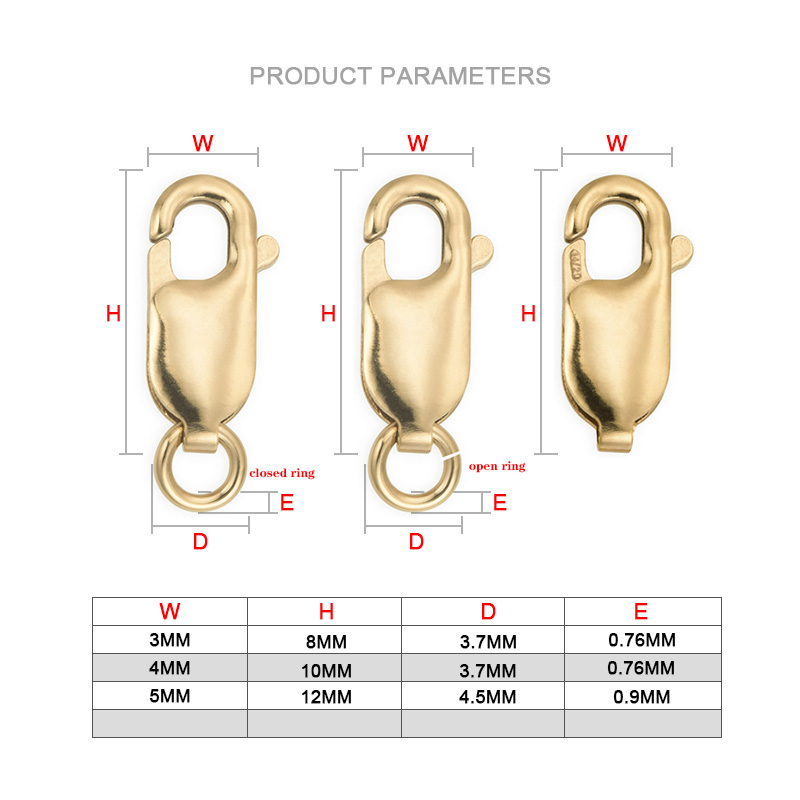 Lobster Clasp 14K Gold Filled  – Jewelry Making Rings recenzja i cena