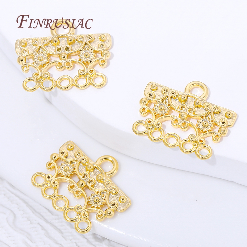 18K Gold Plated Brass Filigree – Jewelry Making Loops recenzja i cena