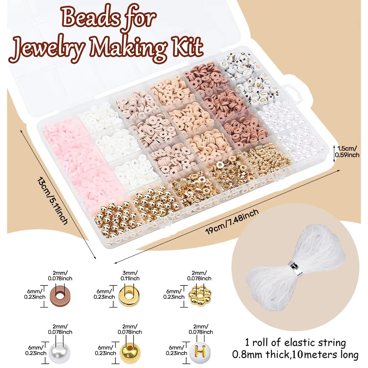 1970pcs light pink clay bead s – Jewelry Making In Clay recenzja i cena