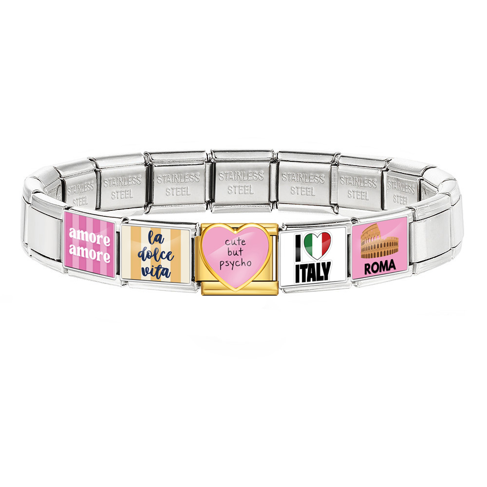 Stainless Steel Bracelet I Lov – Jewelry Making Rome recenzja i cena