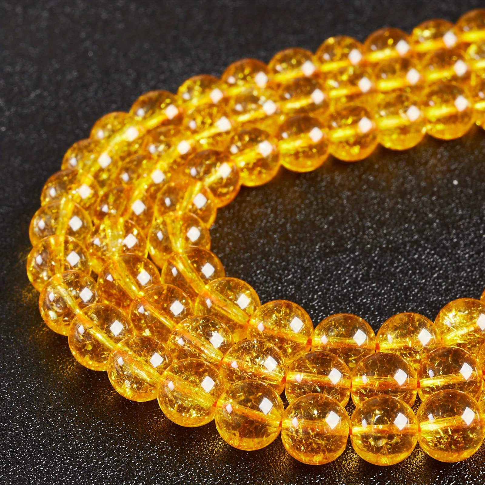 Citrine loose beads, crackle c – Jewelry Making Beginners recenzja i cena