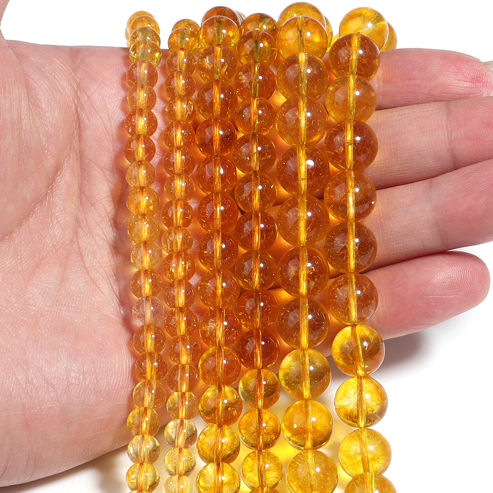 Citrine loose beads, crackle c – Jewelry Making Beginners recenzja i cena