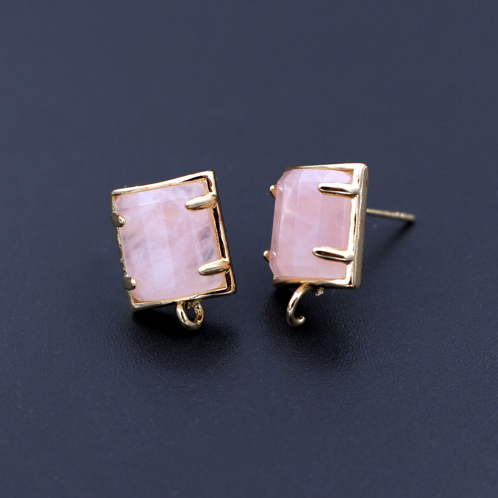 6pair Colored Rectangle Stone  – Jewelry Making Loops recenzja i cena