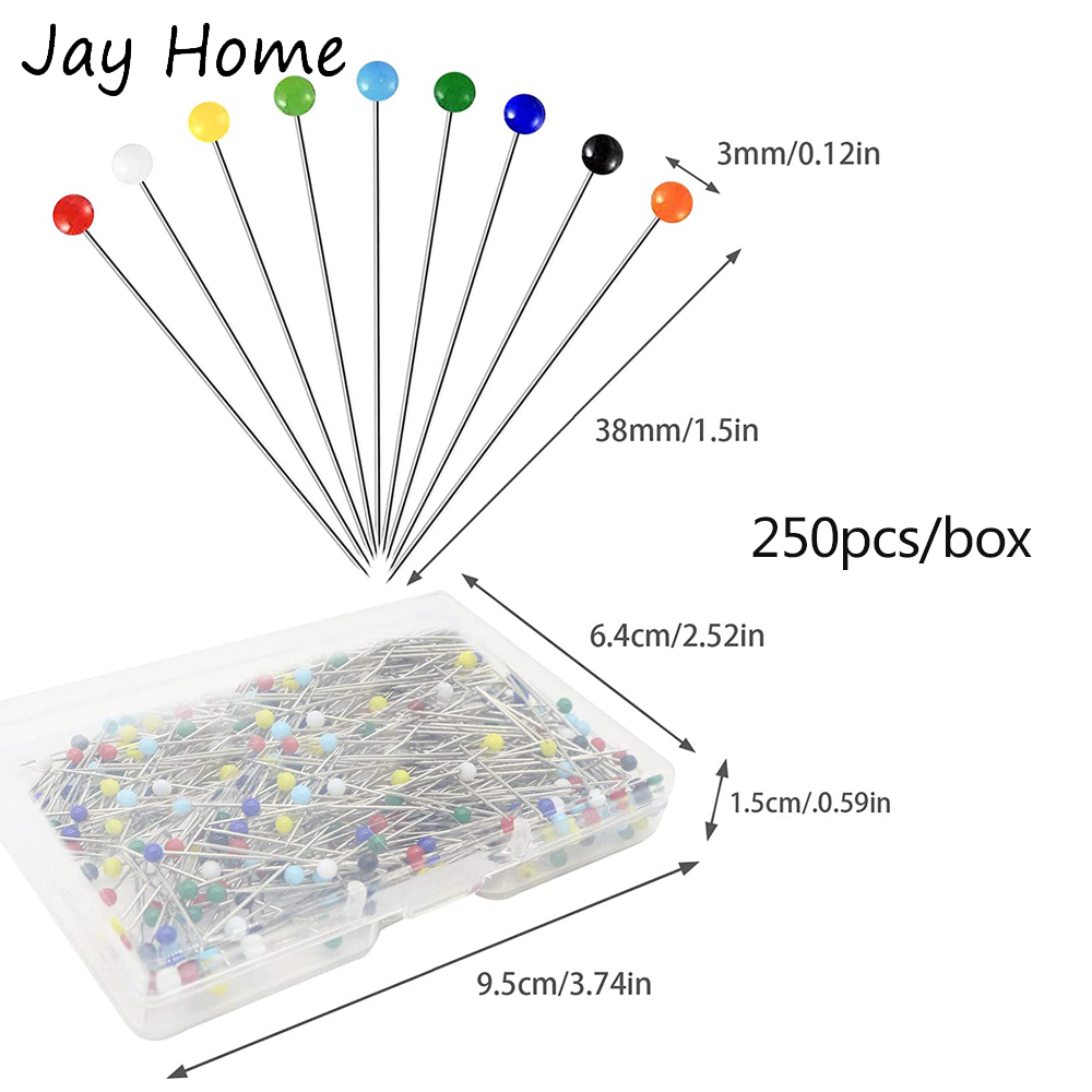 250PCS Sewing Pins Multicolor  – Jewelry Making Head Pins recenzja i cena