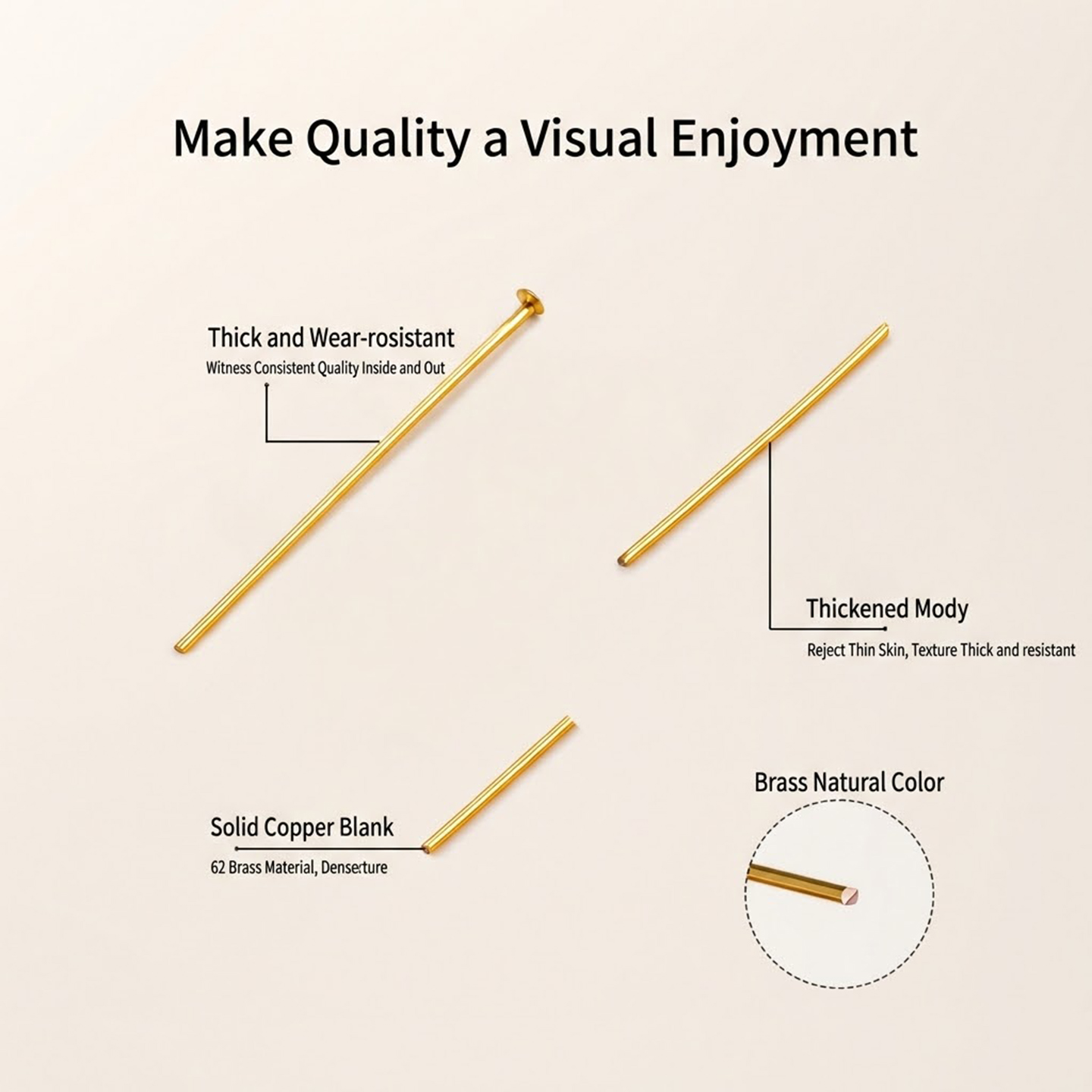 50Pcs 18K Gold Plated Flat Hea – Jewelry Making Head Pins recenzja i cena