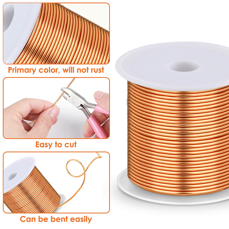 1-3Roll  Soft Copper Wire for  – Jewelry Making Wire recenzja i cena