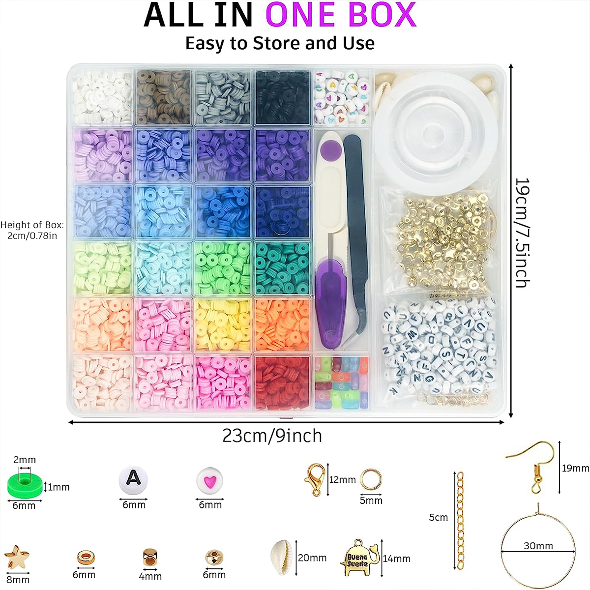 6000 Pcs 24 Colors Flat Round  – Jewelry Making In Clay recenzja i cena