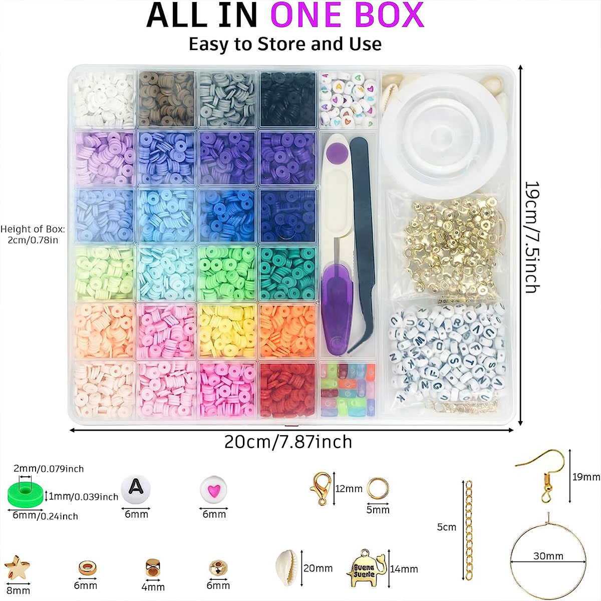 6000 Pcs 24 Colors Flat Round  – Jewelry Making In Clay recenzja i cena
