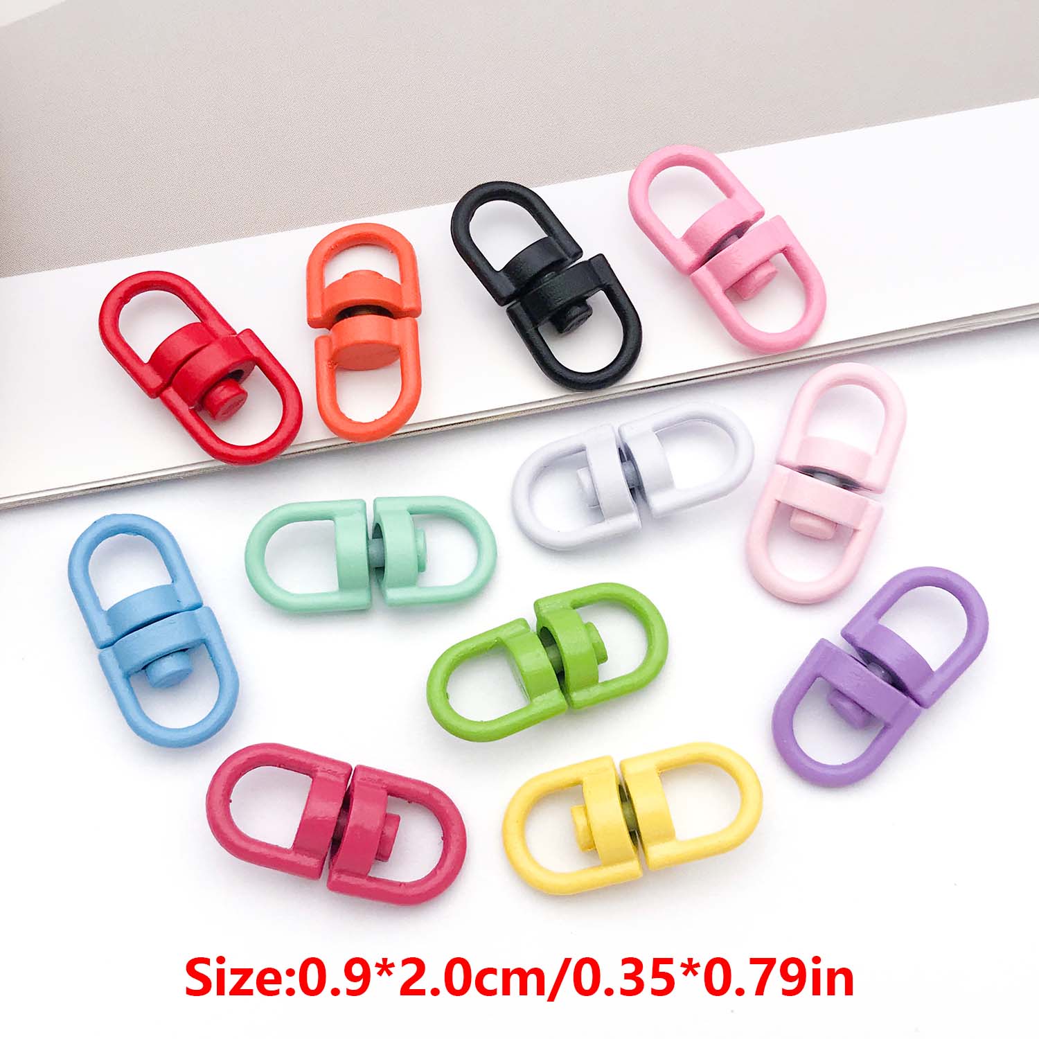 20pcs Metal Rotate Buckle Key  – Jewelry Making Rings recenzja i cena