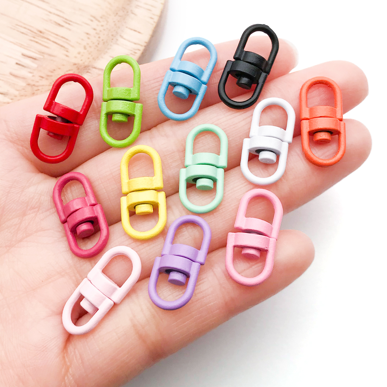 20pcs Metal Rotate Buckle Key  – Jewelry Making Rings recenzja i cena