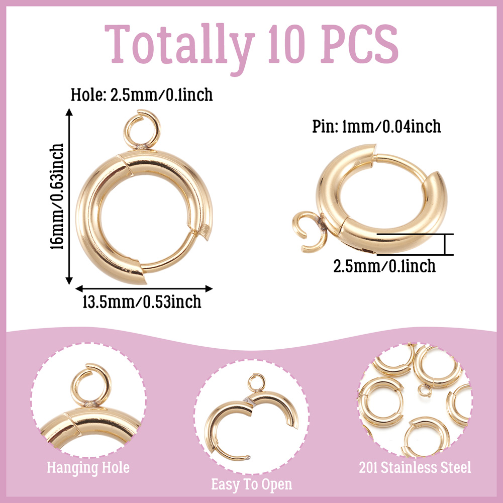 10pcs 201 Stainless Steel Hugg – Jewelry Making Loops recenzja i cena