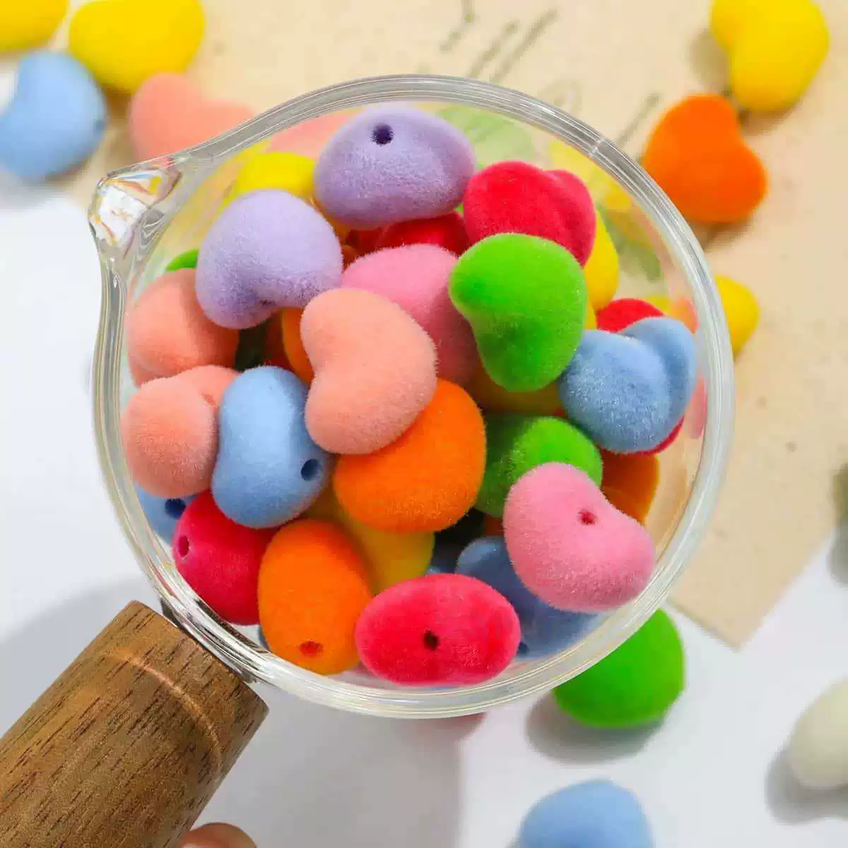 10pcs/lot Velvet Beads Acrylic – Bead Mat Velvet recenzja i cena