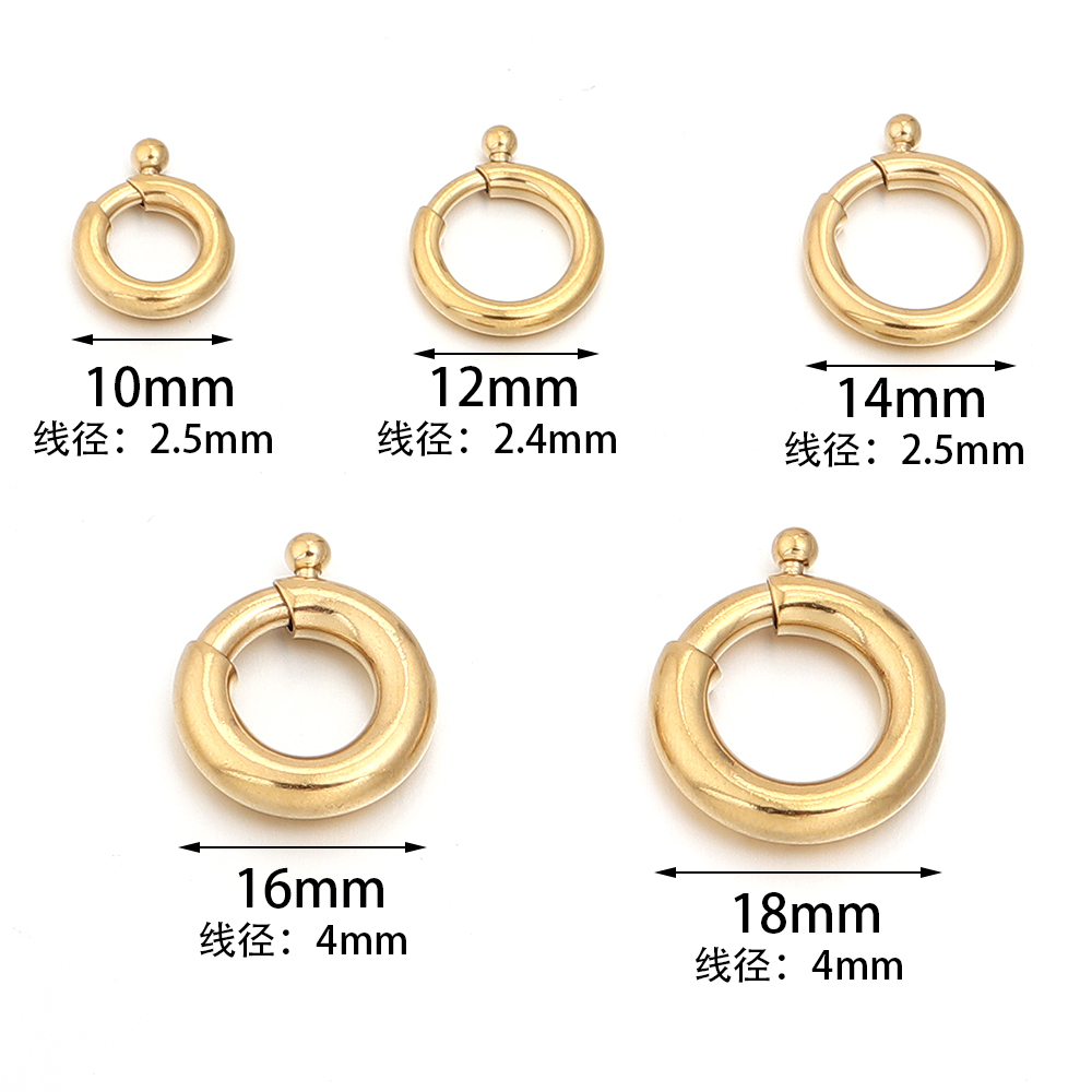 2pcs Stainless Steel Spring Cl – Jewelry Making Rings recenzja i cena