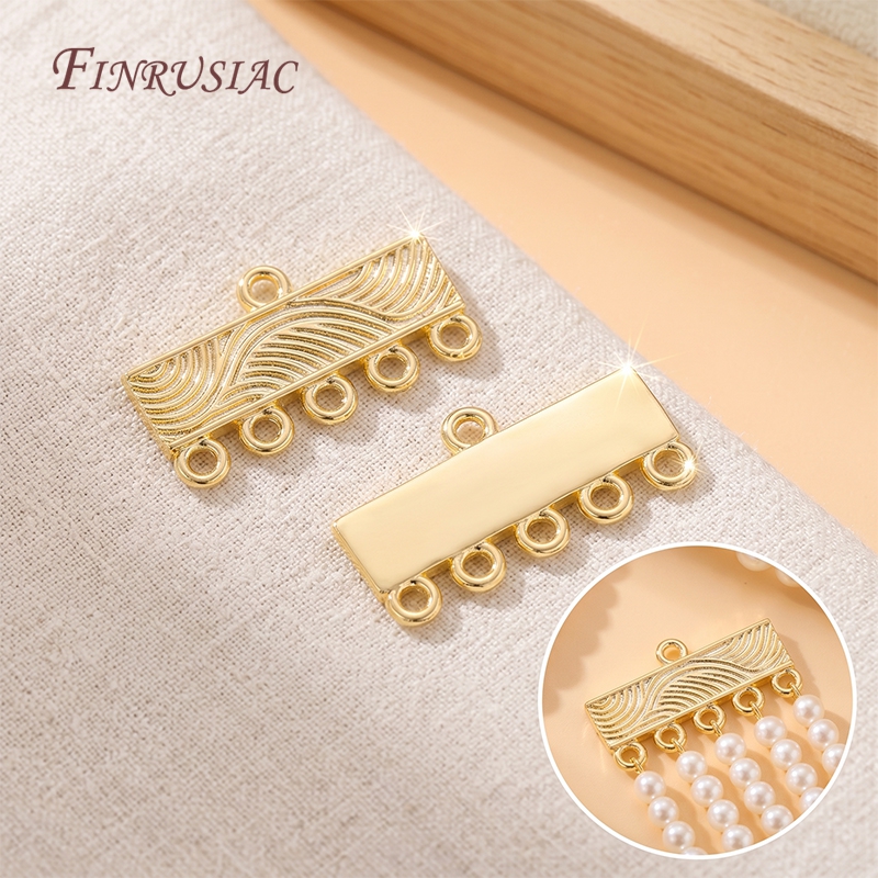 18K Gold Plated 5 Hole Bar Con – Jewelry Making Loops recenzja i cena