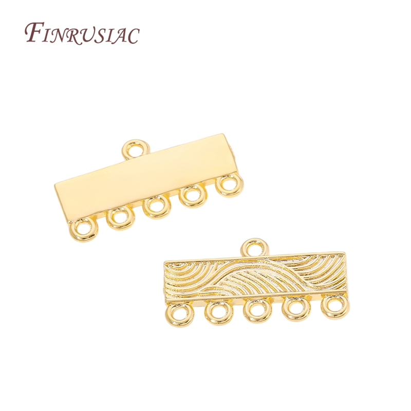 18K Gold Plated 5 Hole Bar Con – Jewelry Making Loops recenzja i cena