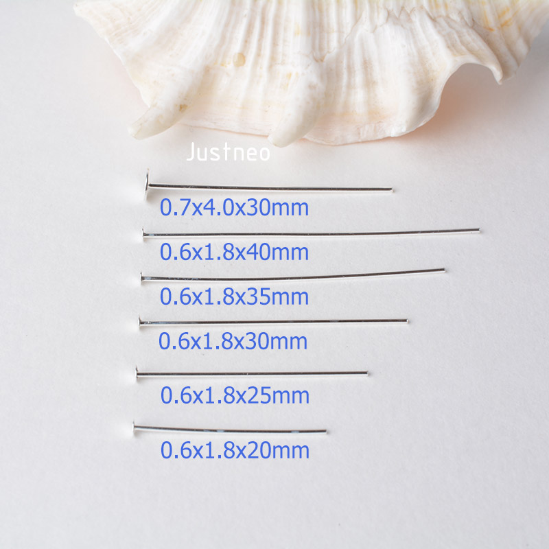 925 Sterling Silver Flat Head  – Jewelry Making Head Pins recenzja i cena