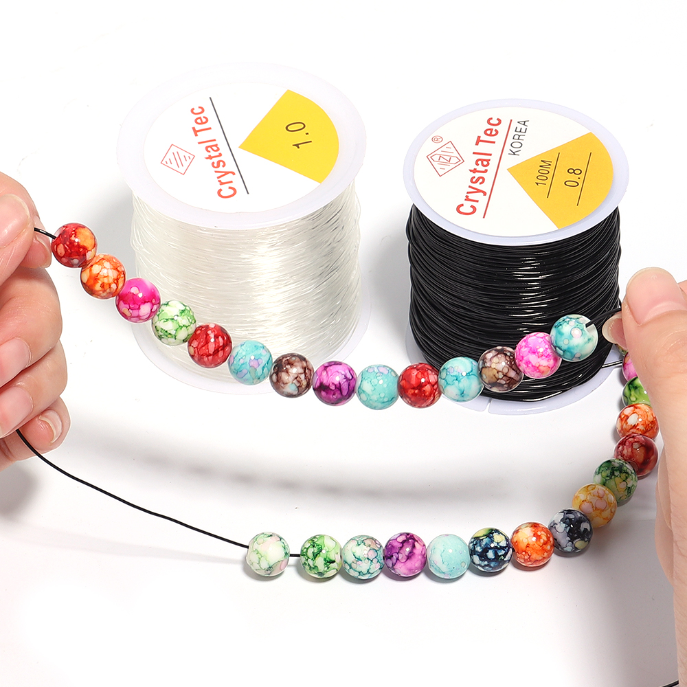 0.4-1.5mm Elastic Crystal Thre – Jewelry Making Beginners recenzja i cena