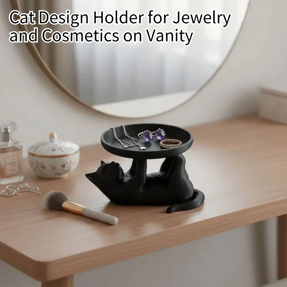 Cute Cat Shaped Desktop Storag – Jewelry Making Desk recenzja i cena