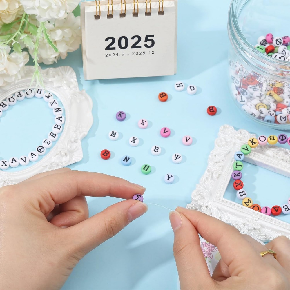 Greek Alphabet Bead Stretch Br – Jewelry Making Beginners recenzja i cena