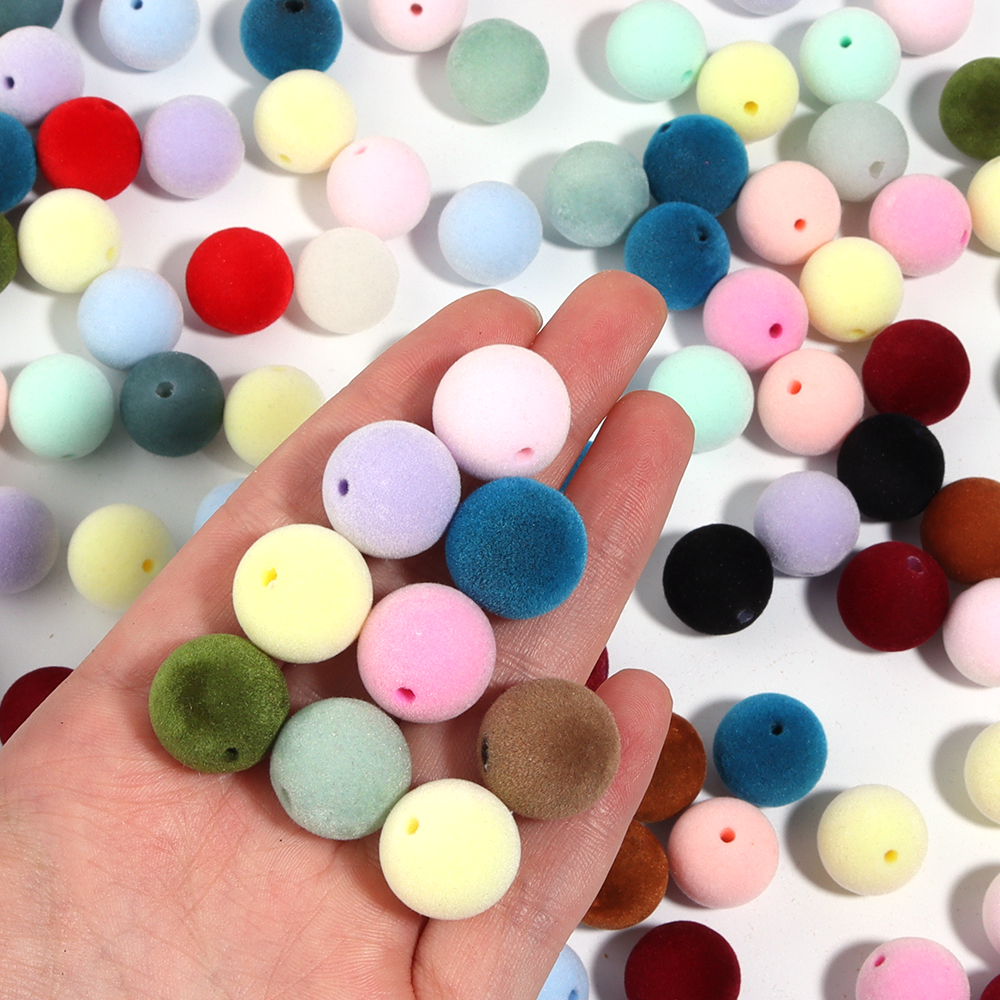 10Pcs/Lot 16mm Colorful Acryli – Bead Mat Velvet recenzja i cena