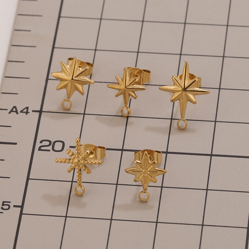 6pcs Stainless Steel Star Earr – Jewelry Making Beginners recenzja i cena